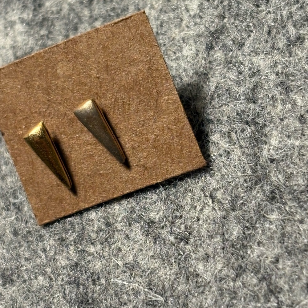 Madewell Gold Triangle Earrings